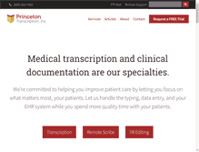 Tablet Screenshot of princetontrans.com